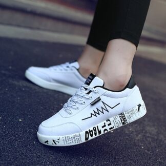 Breathable Walking Graffiti Womens Sneakers