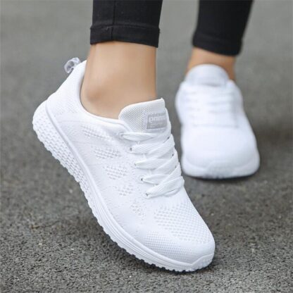 Casual Breathable Mesh Walking Womens Sneakers