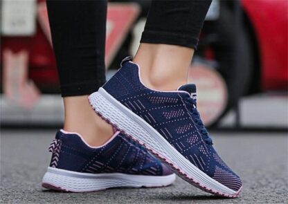 Casual Breathable Mesh Walking Womens Sneakers