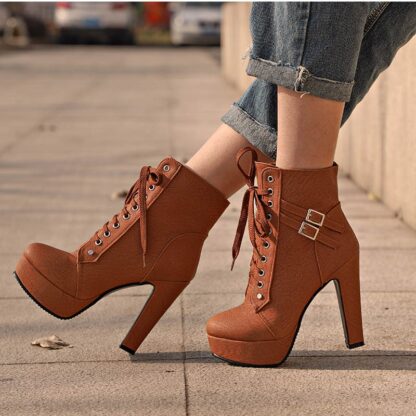 Fashion Platform High Heels Boots for Women