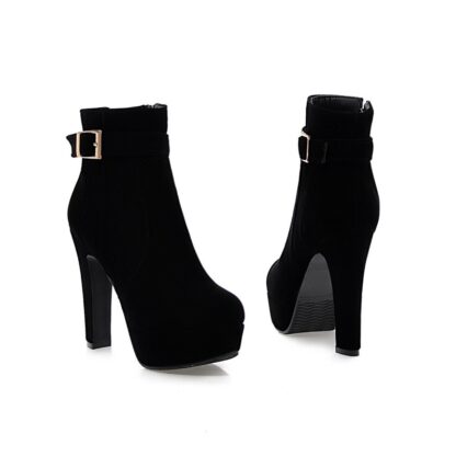 Fashion Sexy Women Ankle High Heels Boots