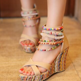 Summer Wedge Heels Shoes Sandals for Women