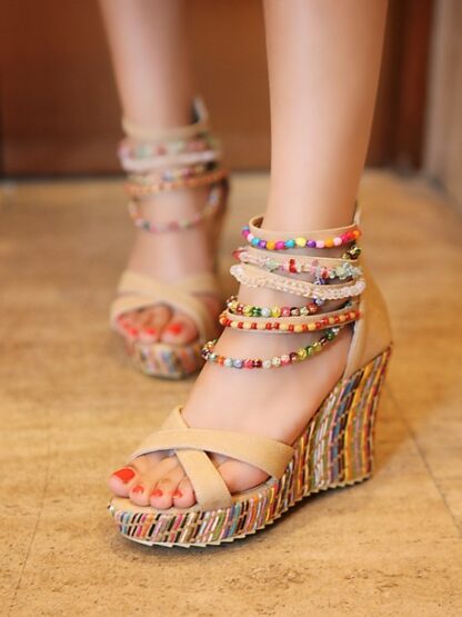 Summer Wedge Heels Shoes Sandals for Women