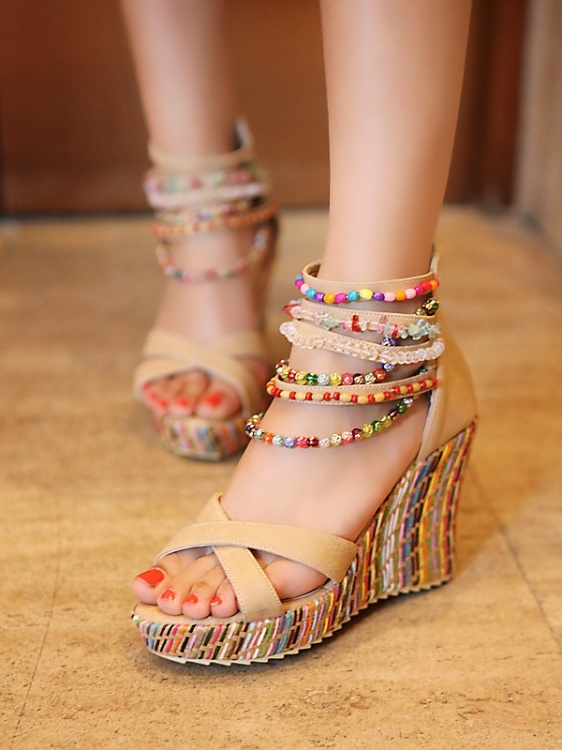 Women Heels Sandals Peep Top Summer Shoes Platform India | Ubuy