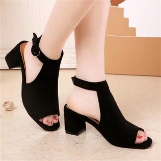 Elegant Square Heel Office Womens Sandals