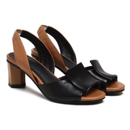 Fashion Casual Slip-On Thick Heels Sandals for Ladie