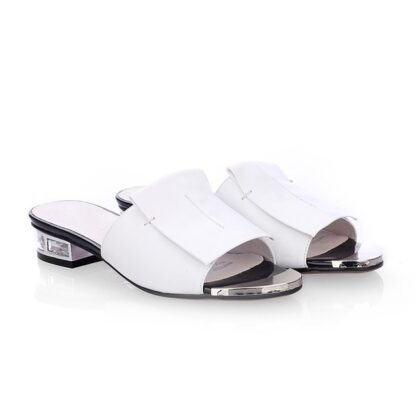 Fashion Genuine Leather Elegant Womens Flat Sandals