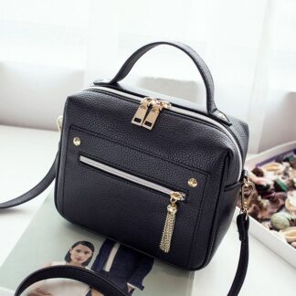 Fashion Pu Leather Messenger Shoulder Handbag for Women