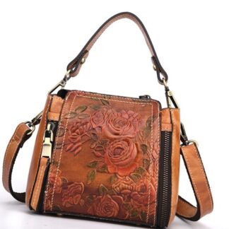 Genuine Leather Luxury Party Floral Womens Bag