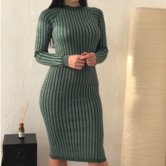 Warm Elegant Fashion Long Sexy Womens Sweater Dress