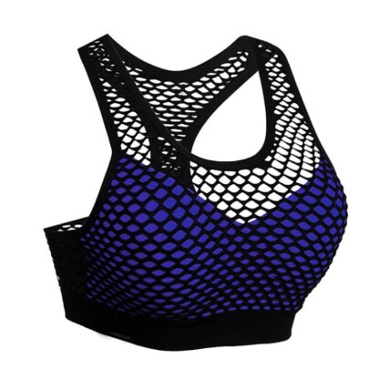 Breathable Fitness Sport Mesh Hollow Out Women Bra
