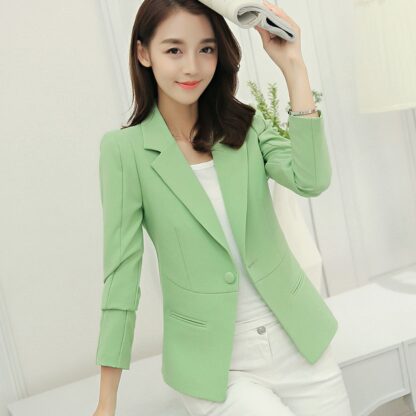 Fashion Elegant Cotton Wool Office Women Blazers