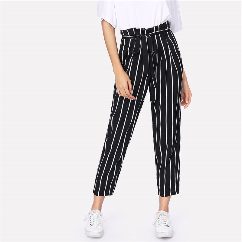 striped pants women