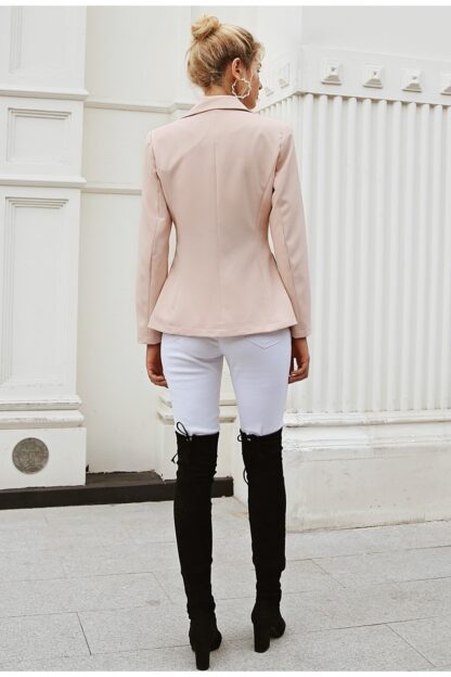 Pink Elegant Office Blazer for Women