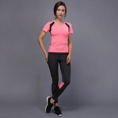 Shirts Pants Yoga Gym Tennis Sport Suit Clothing for Women