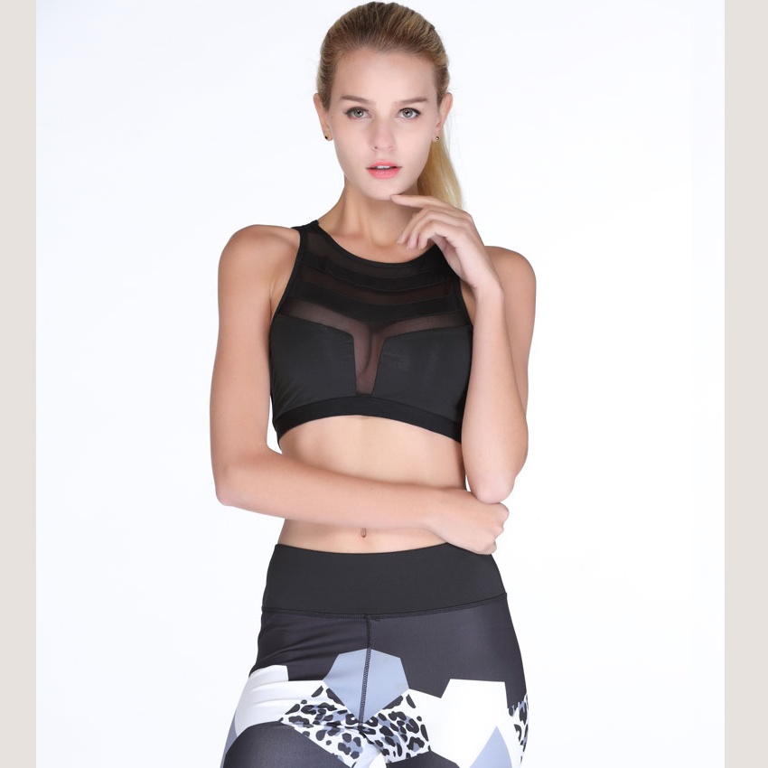 Download Yoga Gym Fitness Running Sport Shirts Crop Tops for Women
