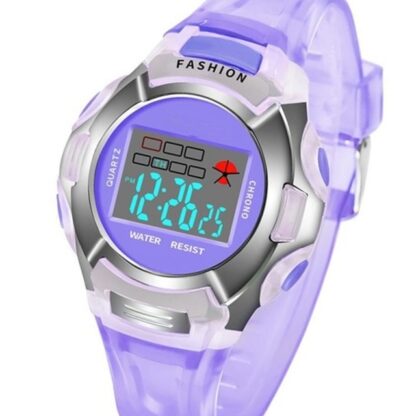 Boys Girls Alarm Date Led Children Waterproof Kids Watch