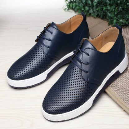 Casual Summer Pu Leather Breathable Men Shoes