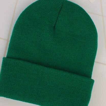 Casual Winter Knitted Warm Beanies Womens Cap