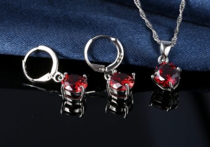 Crystal Romantic Cute Necklace Earrings for Women