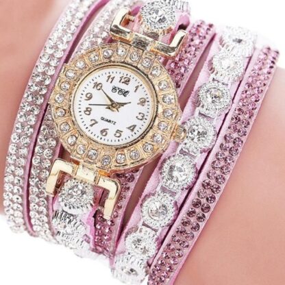 Cute Rhinestone Women Watch Bracelet