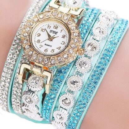 Cute Rhinestone Women Watch Bracelet