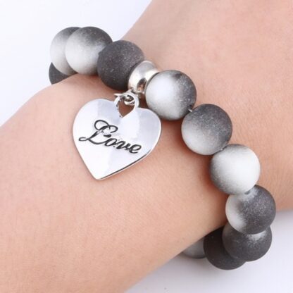 Cute Romantic Beads Heart Women Bracelet