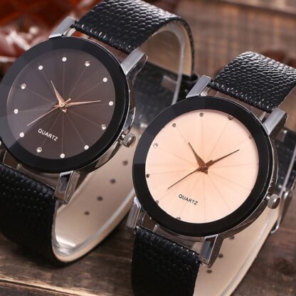 Elegant Women Leather Strap Wrist Watch