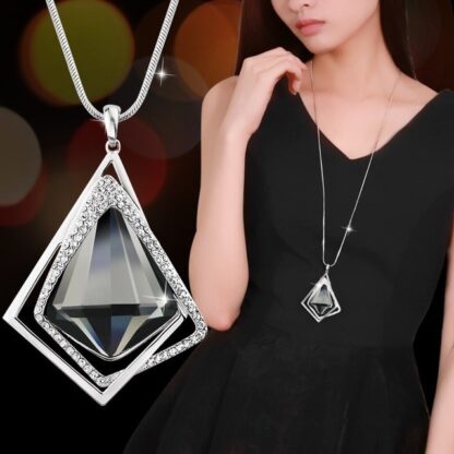 Fashion Crystal Chain Geometric Women Necklaces