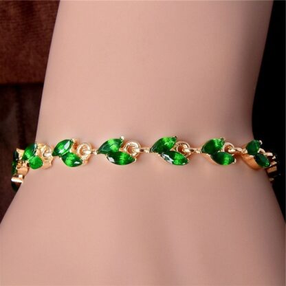 Fashion Elegant Charm Crystal Heart Chain Bracelet for Women