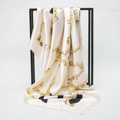 Fashion Elegant Print Silk Women Scarf