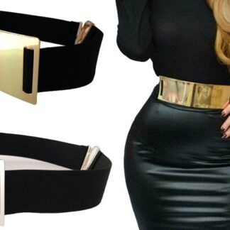 Fashion Gold Silver Wide Belts for Woman