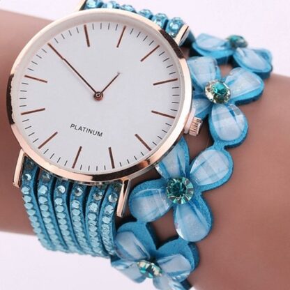 Fashion Luxury Dress Flowers Women Bracelet Watches