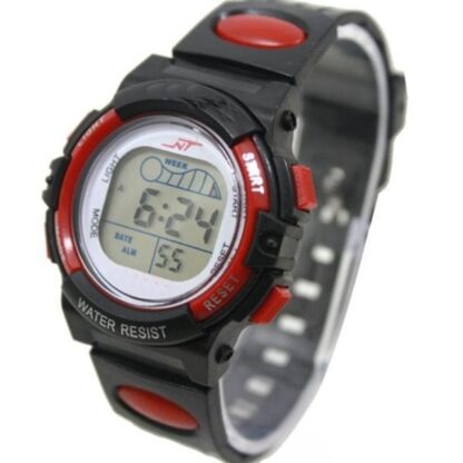 LED Digital Waterproof Sport Children Kids Watch