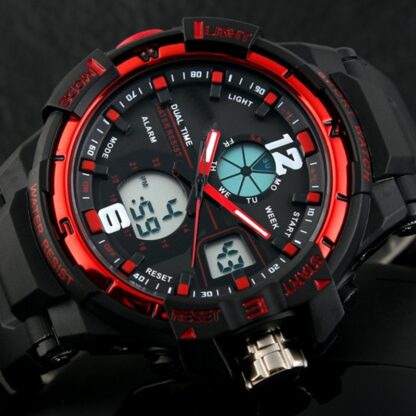 Water 50M Shock Resistant Sports Military Wristwatch