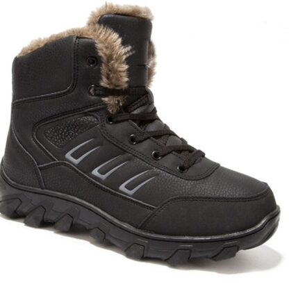 Winter Leather Fur Extra Warm Mens Snow Boots