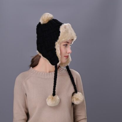 Fashion Winter Womens Knit Trapper Hat