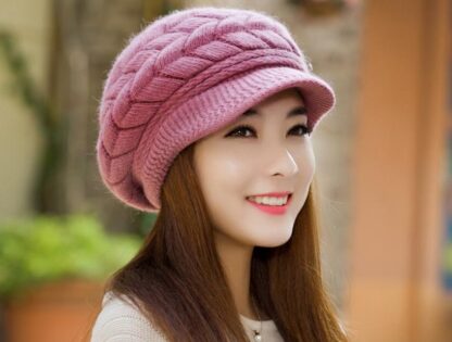 Women Winter Warm Knited Beanie Hat Cap