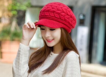 Women Winter Warm Knited Beanie Hat Cap