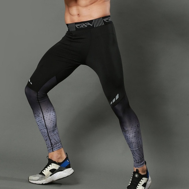 Breathable Quick Dry Fitness Sports Running Gym Men Tights Leggings