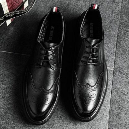 Business Formal Leather Pointed Toe Shoes for Men