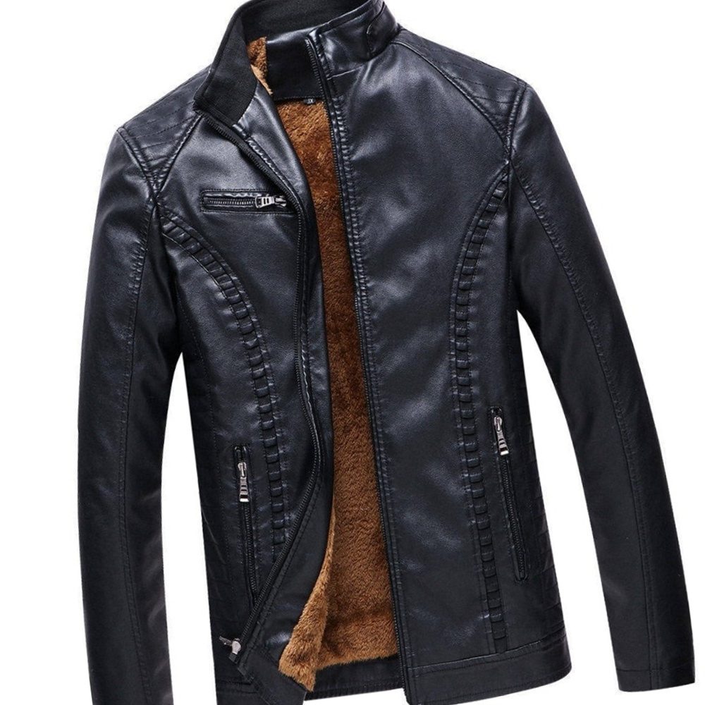 Fashion Keep Warm Motorcycle Mens Leather Jackets