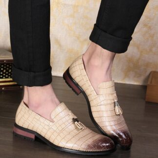 Fashion Pointed Toe Formal Slip-On Men Dress Shoes