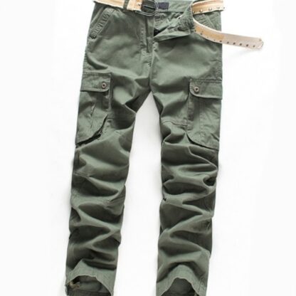 Military Camouflage Multi Pockets Cargo Mens Pants