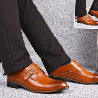 Office Formal Dress Genuine Leather Business Mens Shoes