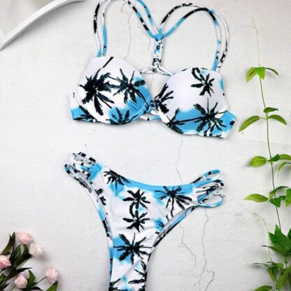 Printed Floral Sexy Cute Women Bikinis Set Swimwear