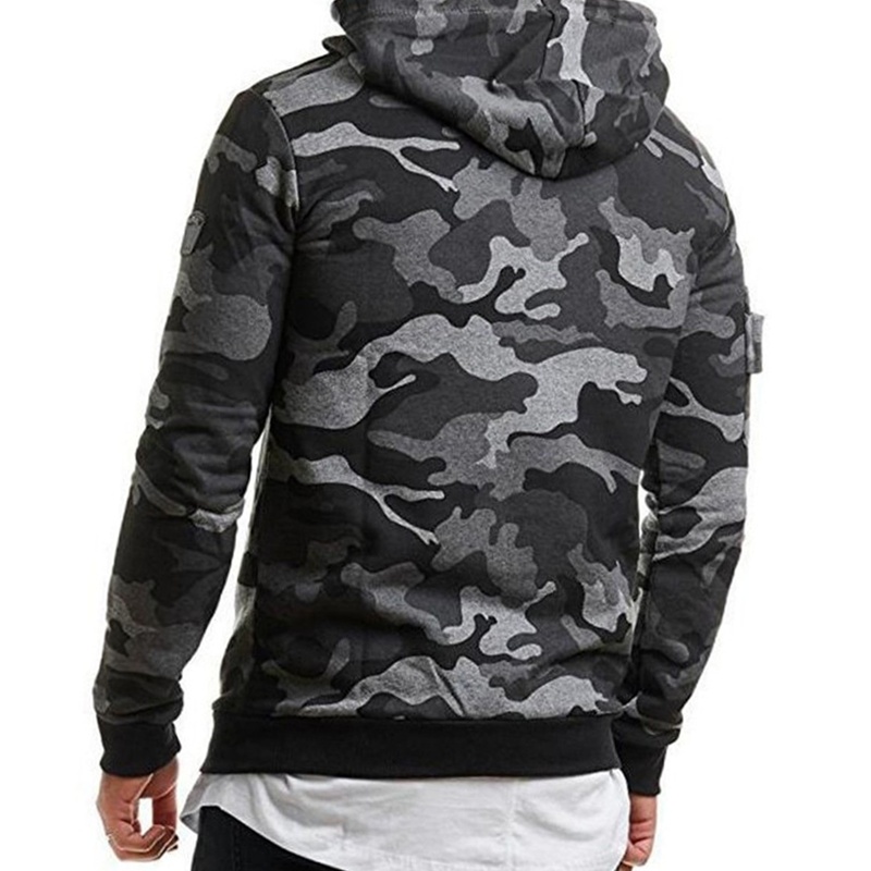 Black and white army style camo short sleeve hoodie brand new 