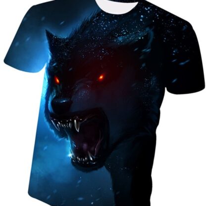 Short Sleeve Animal 3d T-Shirt for Men