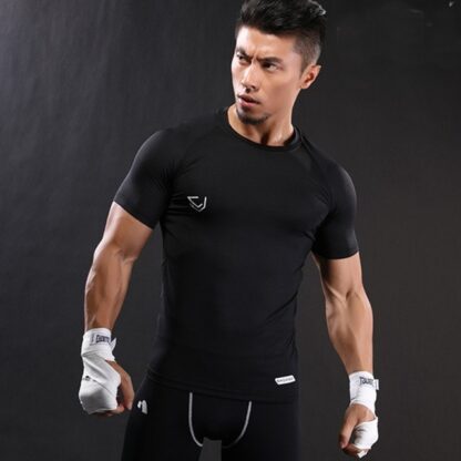 Short Sleeves Quick Dry Gym Fitness Mens T-Shirt Tops