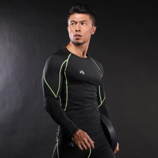 Sports Bodybuilding Long Sleeves Mens Fitness T-Shirt